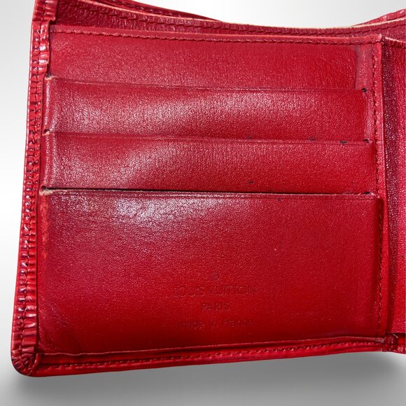Authentic Louis Vuitton Epi Portefeuille Marco Bifold Wallet - Red - Picture 7 of 13